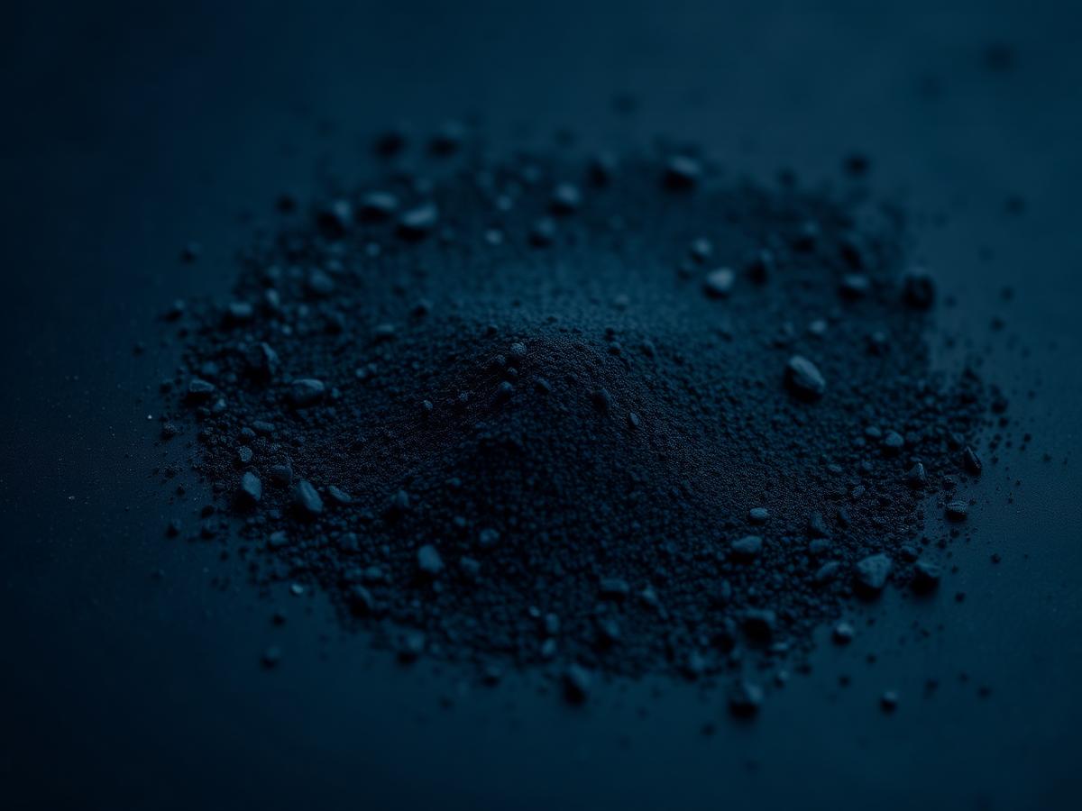 Sulphonated Asphalt material sample, macro detail